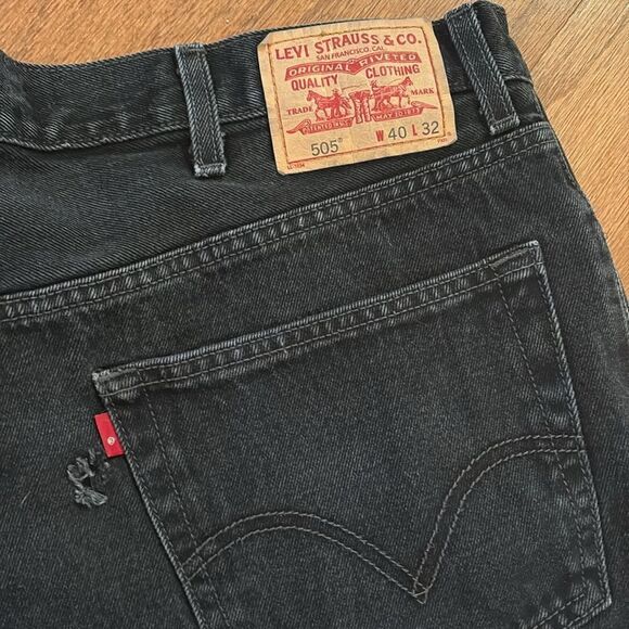 Levi’s size 40/32 black jeans - Picture 7 of 10